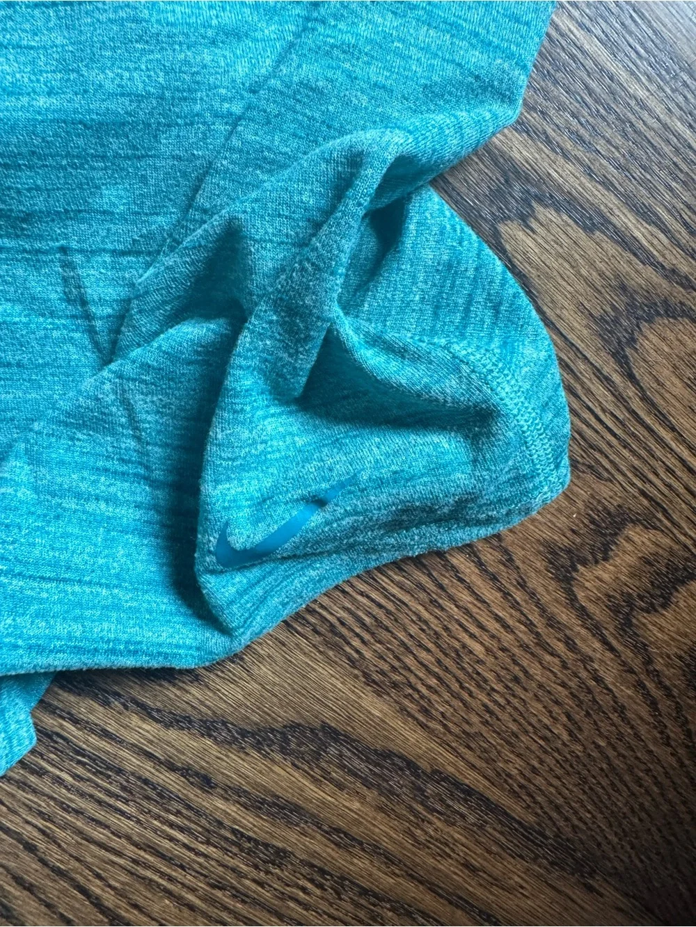 Teal Athletic Tank with Branded Strap